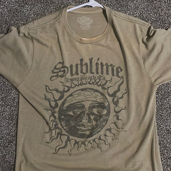 Other - sublime t shirt stained/faded ornage preowned size S